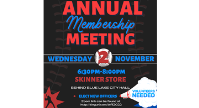 Annual Membership Meeting - Wed, Nov 2, 6:30pm